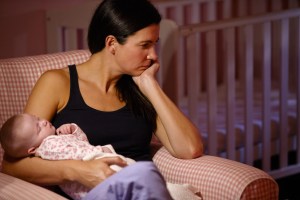 Rural Postpartum Mental Health Mother with Baby and PPD